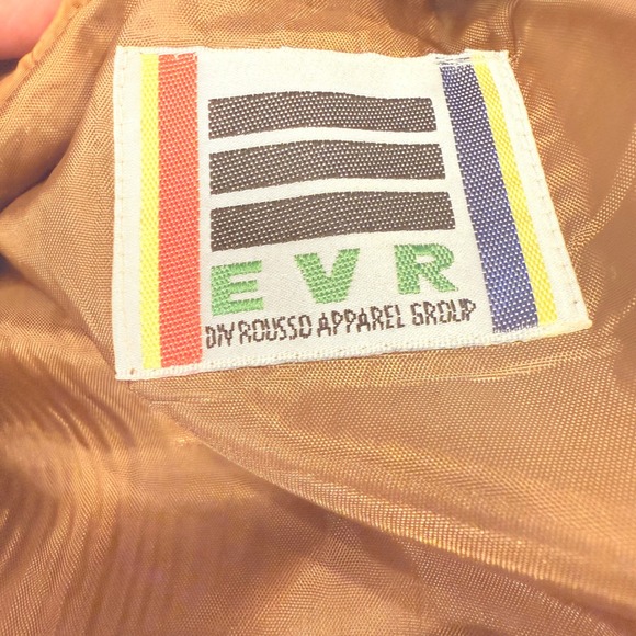 VTG 100% silk EVR Large Western Fringed Jacket Brown boho cowgirl y2k indie slea - Picture 4 of 9